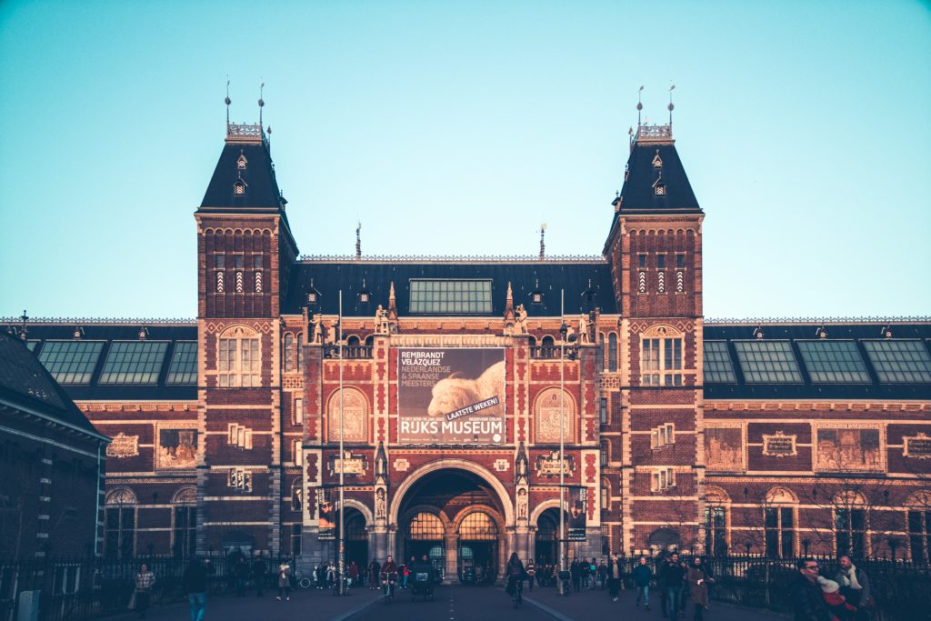 Façade du musée Rijksmuseum à Amsterdam