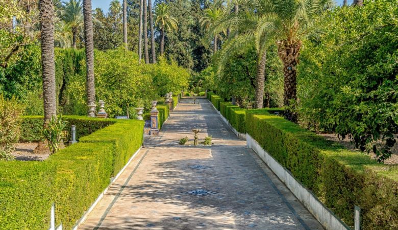 seville alcazar jardin