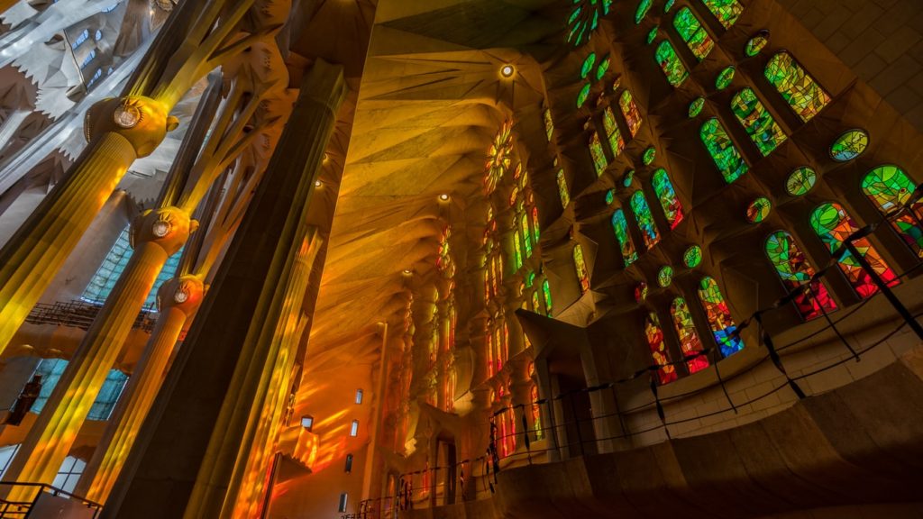 Billet coupe file Sagrada Familia Vitraux