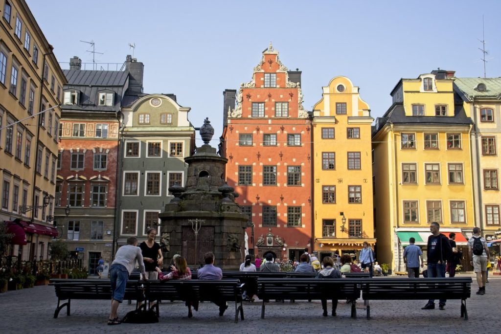 Casa colorata a Stoccolma