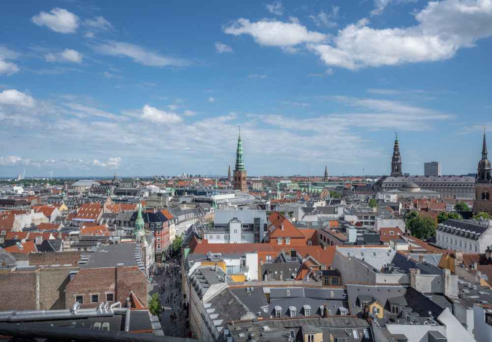 Vue aérienne de Copenhague