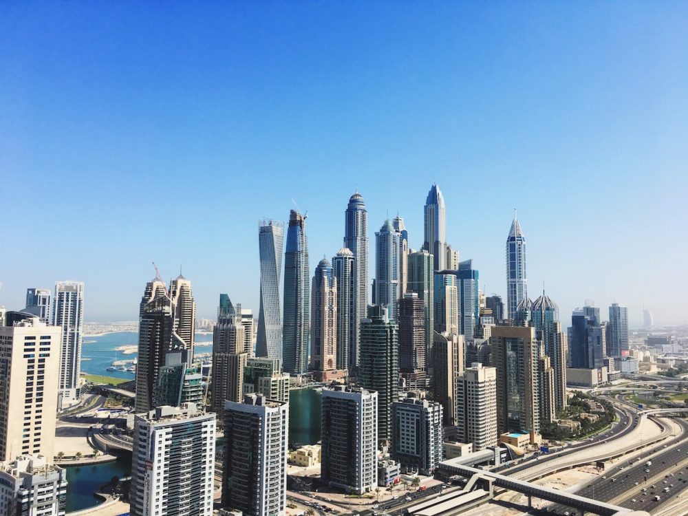 Vue sur le centre-ville de Dubaï