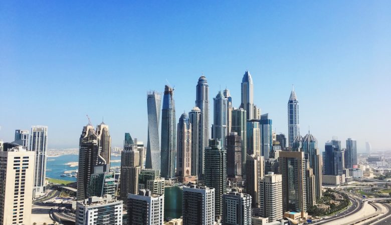 Vue sur le centre-ville de Dubaï