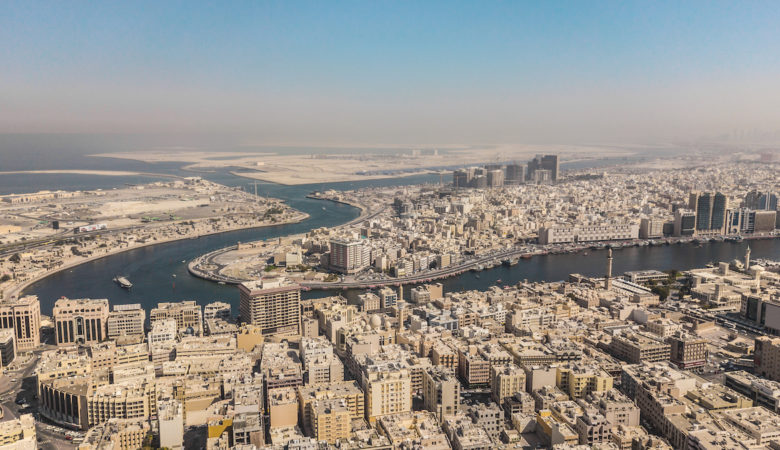 Vue aérienne de Dubaï