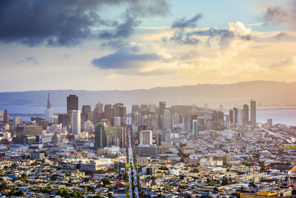 Vue aérienne sur San Francisco