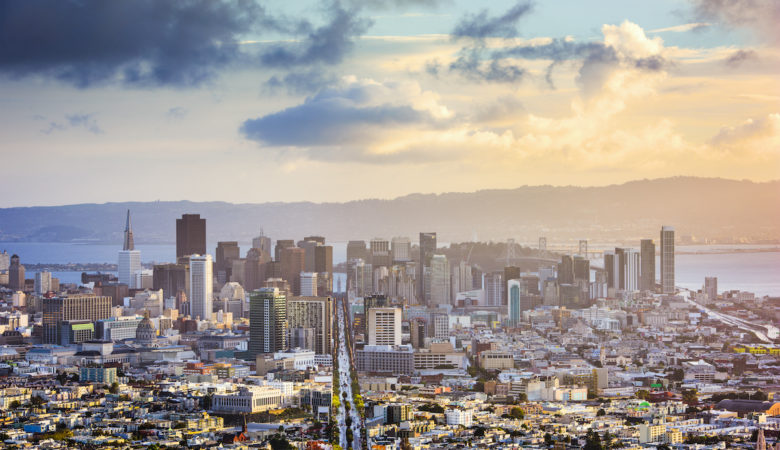 Vue aérienne sur San Francisco