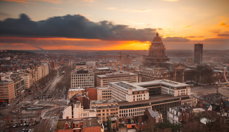 Vue aérienne sur Bruxelles