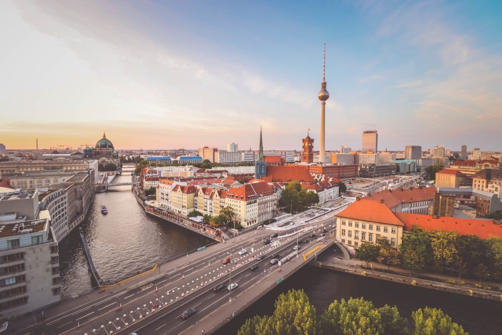 Vue sur la ville de Berlin