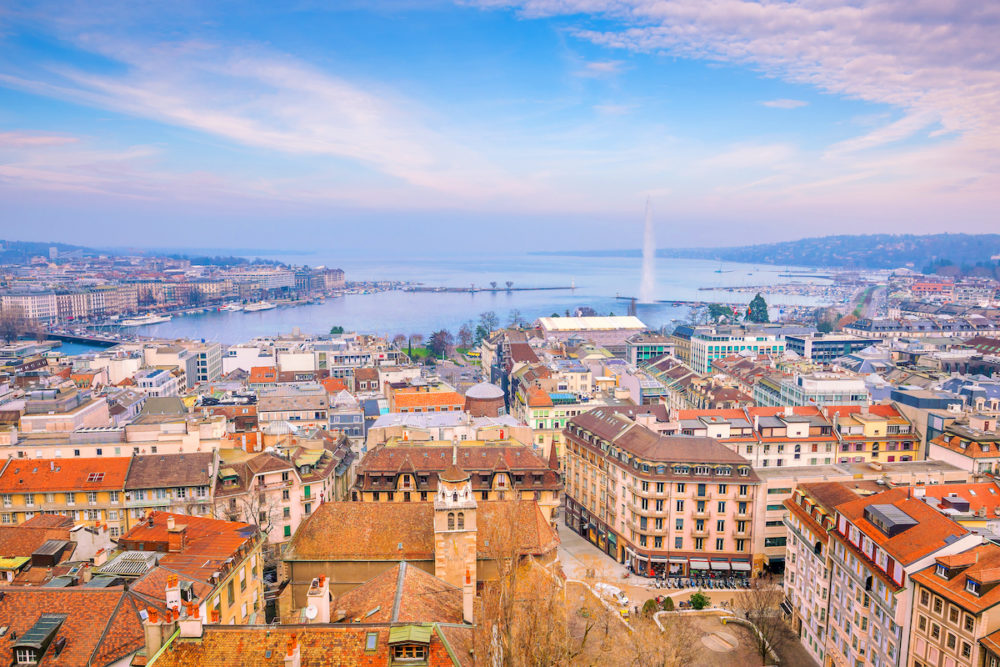 Vue sur Geneve