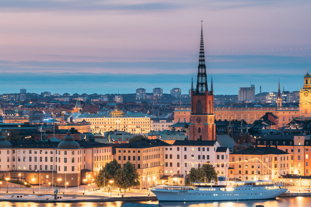 Vue sur la ville de Stockholm