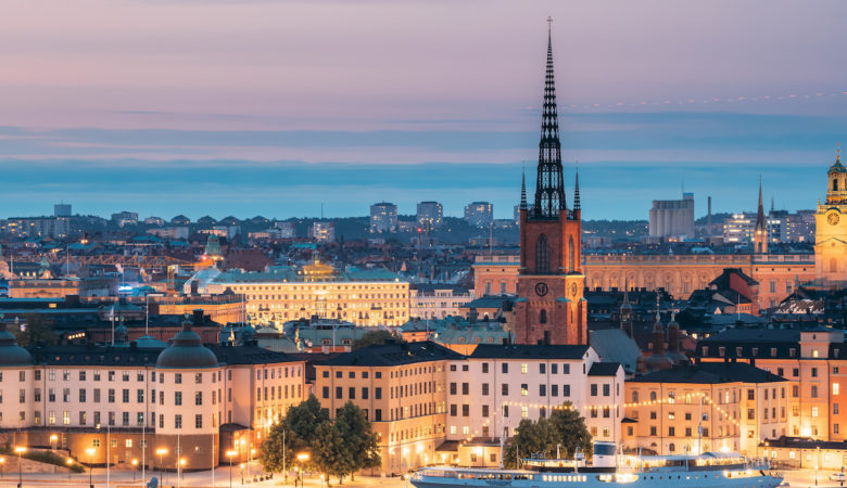 Vue sur la ville de Stockholm